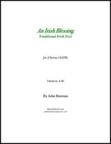 An Irish Blessing SATB choral sheet music cover